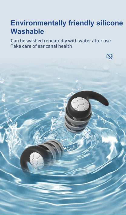 Waterproof Noise Reduction Earplugs – Sleep & Work Ear Protection for Travel, Anti-Noise Earplugs