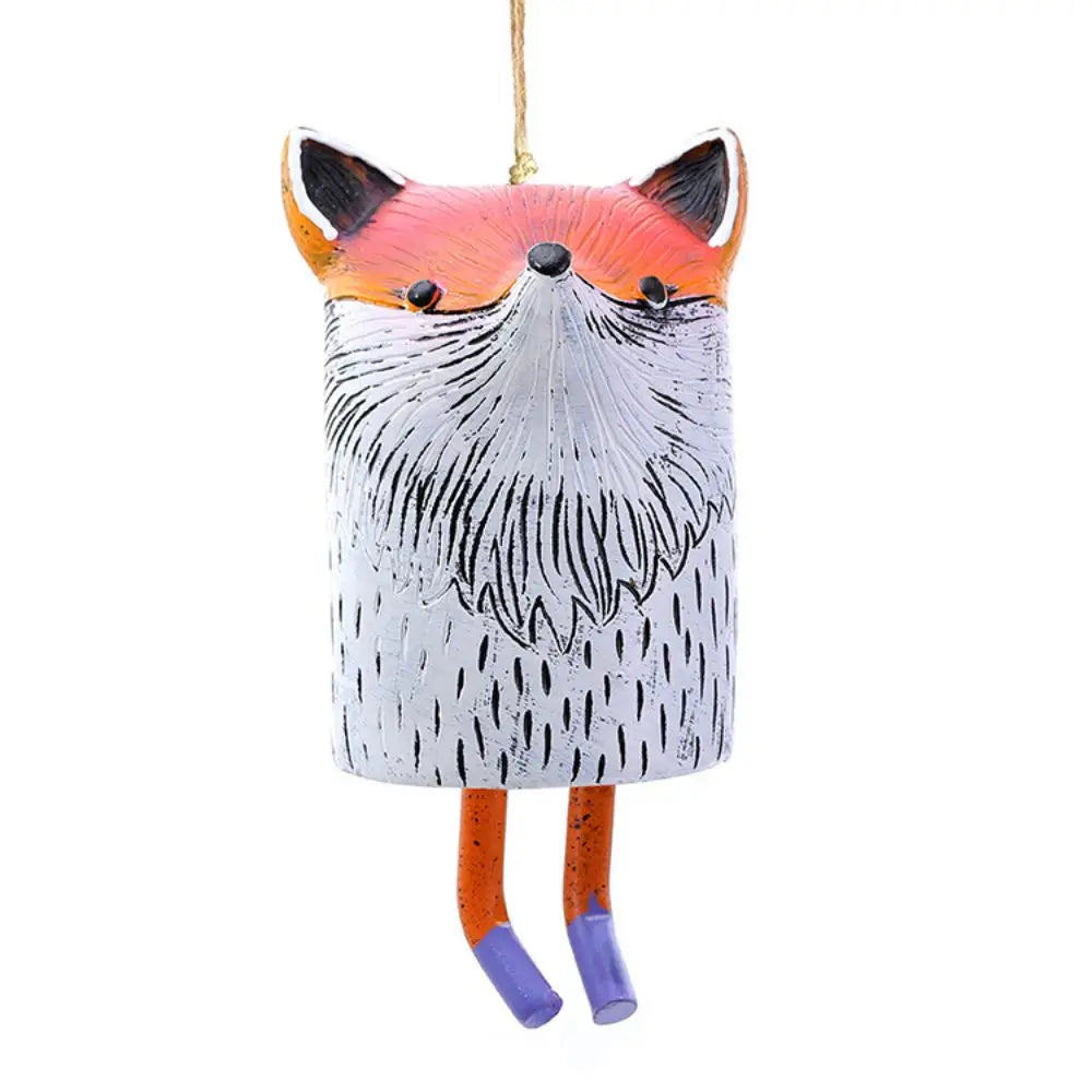 Resin Pet Wind Chime — Cute Animal Garden Pendant | Rural Home Decoration & Festival Gift Craftsmanship