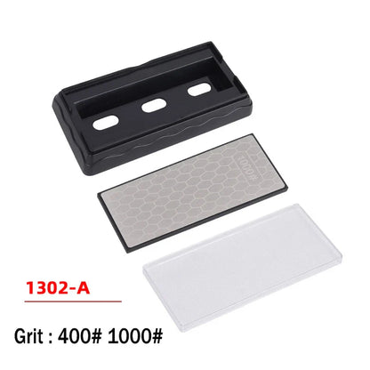 Double-Sided Diamond Sharpening Stone – Knife & Chef Whetstone 400/600/1000/1200 Grit Kitchen Sharpener