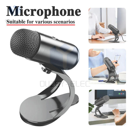 USB Gaming Microphone with RGB — Noise Cancelling PC Condenser Mic for Streaming & Podcasts