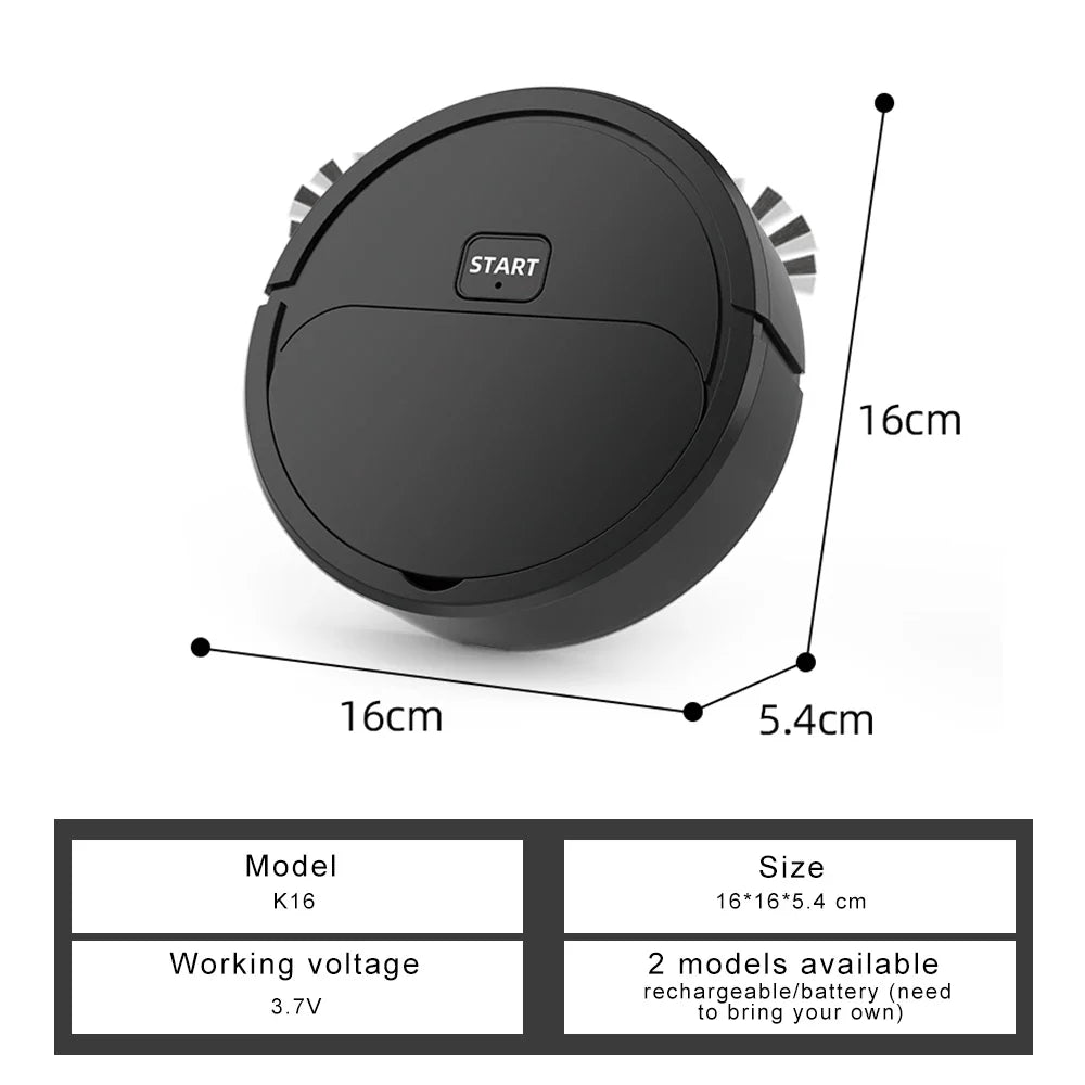 Fully Automatic 3-in-1 Sweeping Robot — Intelligent Mini Vacuum & Mop Cleaner for Home Use