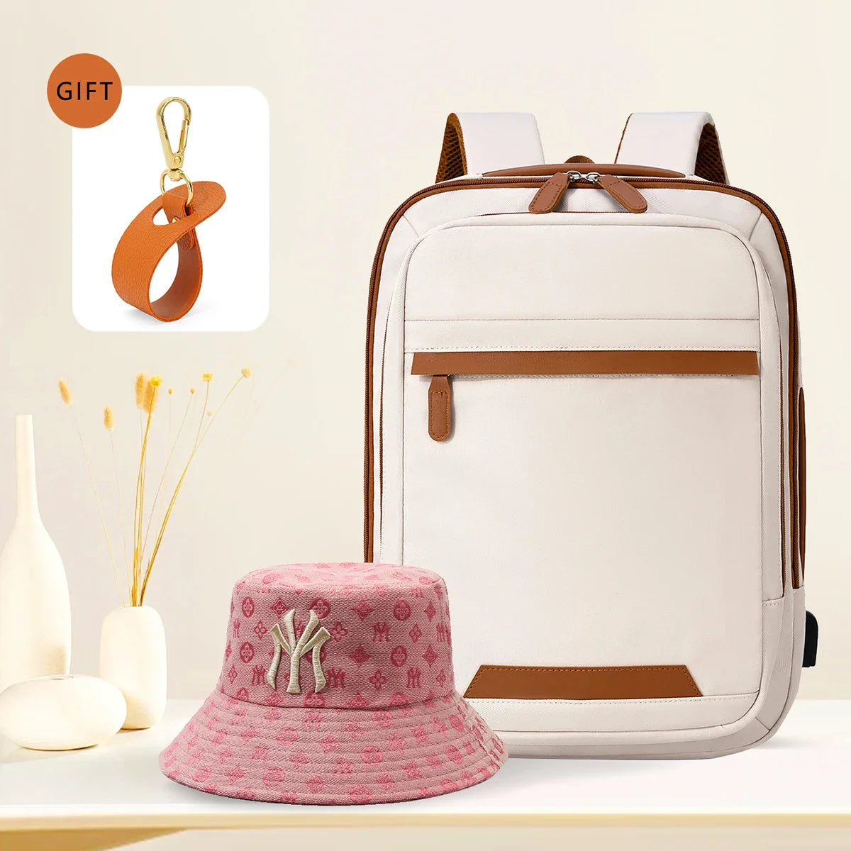 USB Rechargeable Laptop Backpack - Waterproof Large Capacity Unisex School & Travel Bag