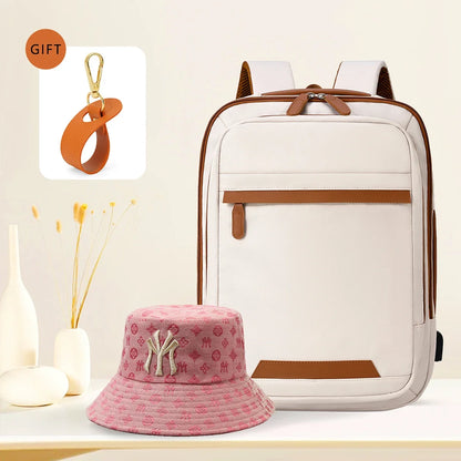 USB Rechargeable Laptop Backpack - Waterproof Large Capacity Unisex School & Travel Bag