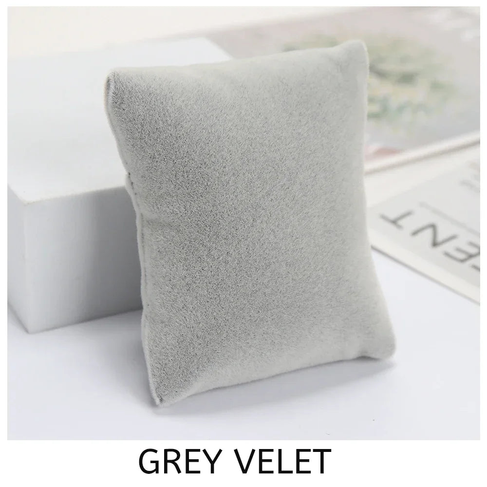 5-Color Fabric Jewelry Display Pillow – Beige Black Grey Bracelet & Watch Cushion Holder for Gifts & Wholesale DIY Accessories
