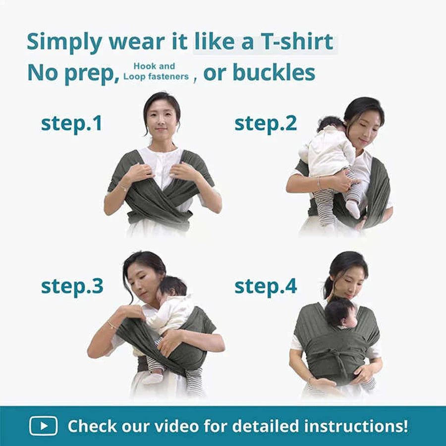 Ergonomic Baby Backpack Carrier - X-Shaped Sling with Adjustable Straps for Outdoor Parenting