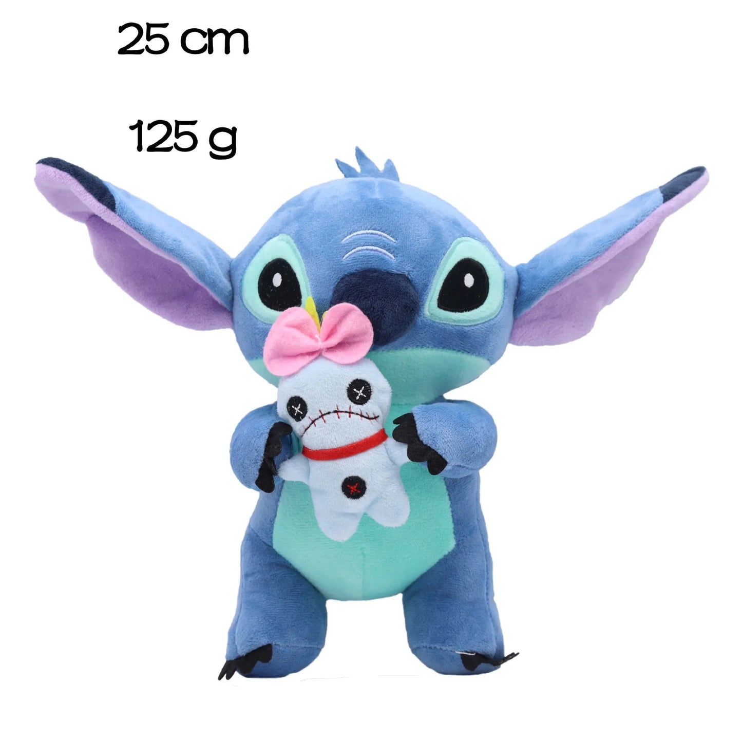 Authentic Disney Stitch Plush Toy 20-25CM - Lilo & Stitch Stuffed Kawaii Pillow Doll for Kids Birthday Gift