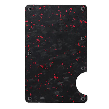 RFID Carbon Fiber Minimalist Slim Wallet for Men - Luxury Credit Card Holder Carteira Cartera Tarjetero Hombre
