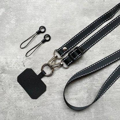 Simplicity Crossbody Cell Phone Lanyard – Adjustable Neck Strap with Universal Clip Gasket, Anti-Lost Mobile Phone Lanyard