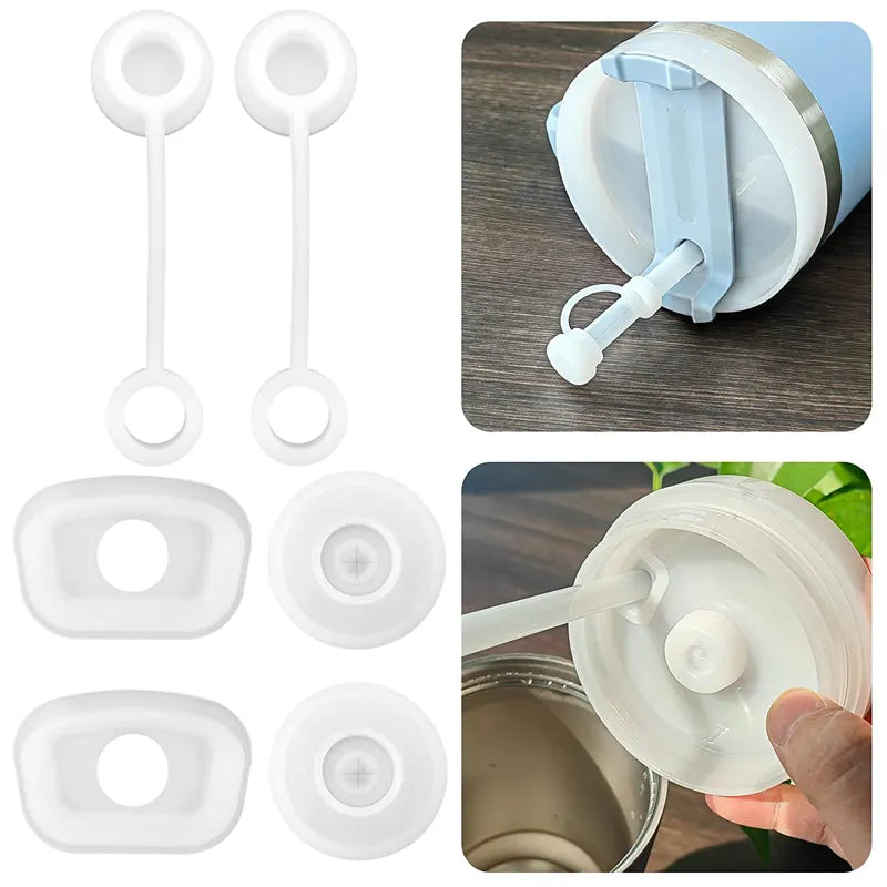 Silicone Stopper Set for Stanley Cup 1.0 & 2.0 - Your Tumbler's Perfect Partner in Leak-Free Sipping!
