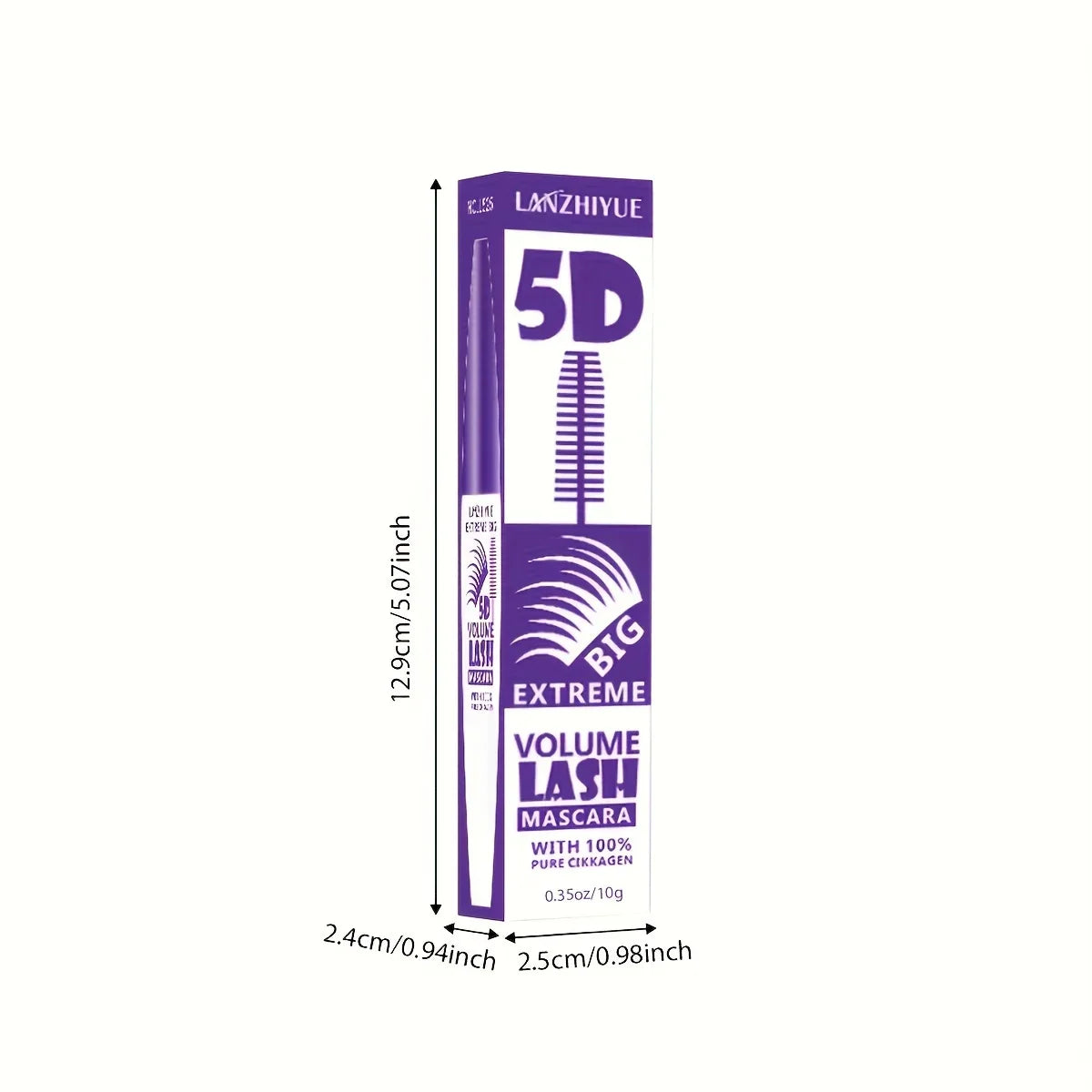 5D Extreme Volume Lash Mascara – Waterproof, Long-Lasting, Natural Thickening & Curling Eyelash Extension