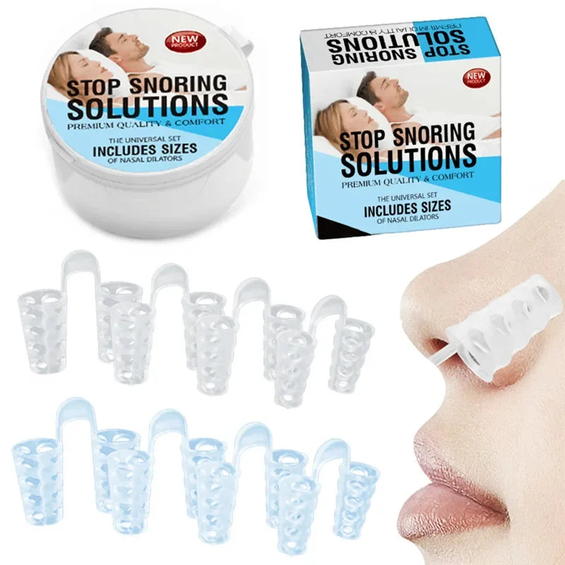 Anti-Snore Nose Clip – 1/2/4/8pcs Sleep Aid Apnea Breathe Device to Stop Snoring