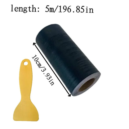 10cm x 5m Thickened Wood Grain Skirting Line – Self-Adhesive Wall Sticker for Living Room & Bedroom Corner Decoration