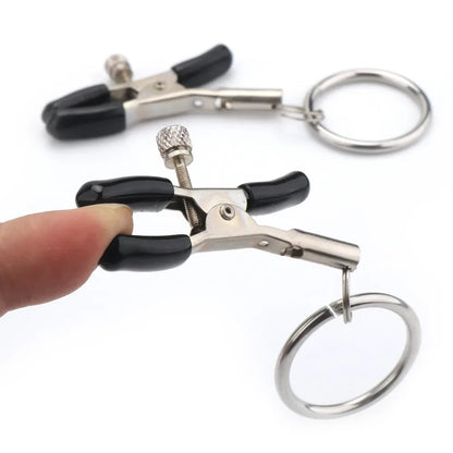 Stainless Steel Nipple Clip Accessories – Butterfly Style Metal Body Jewelry for Couples
