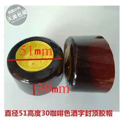 100PCS Wine Bottle Heat Shrink Capsules – Shrink Film Caps for Straight Mouth Bottles Wine Sealing Wrap
