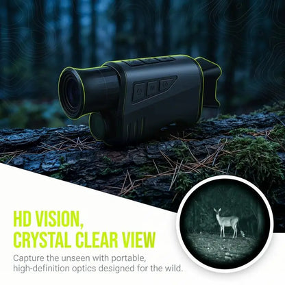 Portable Night Vision Monocular - Handheld Outdoor Telescope for Camping & Field Observation