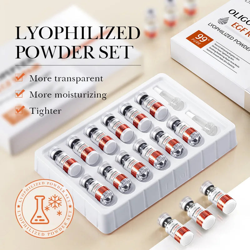 Facial Microneedling Serum Set – Yeast Freeze-Dried Peptides for Pore Shrinkage, Moisturizing, Brightening & Anti-Aging
