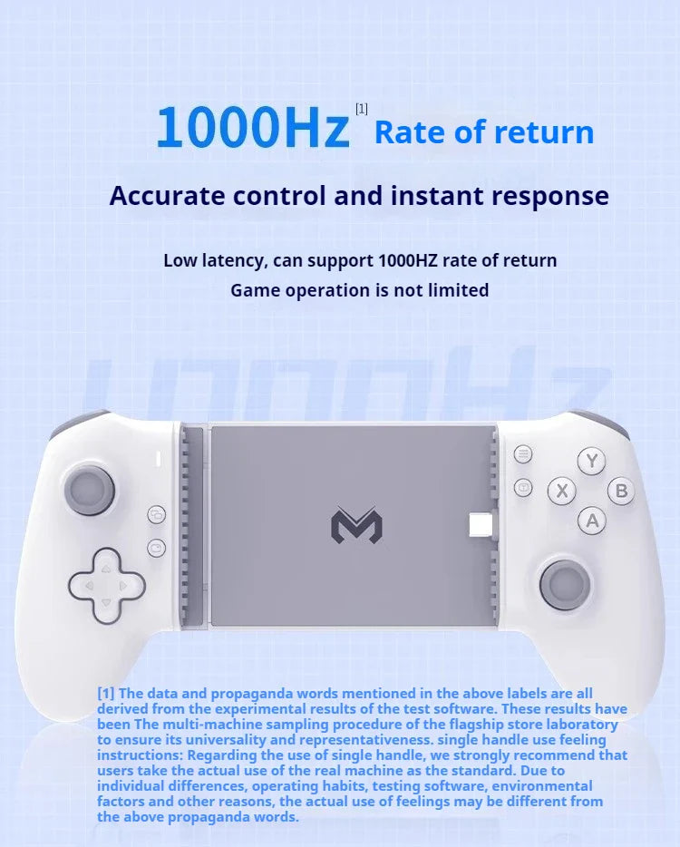 Memo S3 Gamepad Type-C Mobile Controller – Hall Effect Stretching Handle, Joystick for Android, PS Cloud Game, Customized