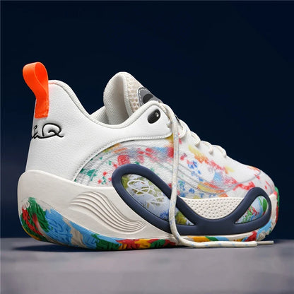 Men's & Women's Basketball Shoes - Breathable Non-Slip Athletic Sneakers with Cushioned Support for Running & Training