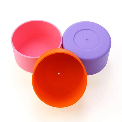 17 Colors 7.0CM Silicone Cup Bottom Cover – Heat Insulation Coaster Sleeve & Anti-Slip Water Bottle Sleeve