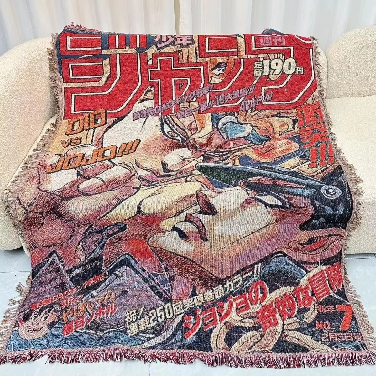 Anime Dragon Ball & One Piece Cotton Blanket – Decorative Sofa & Bed Throw