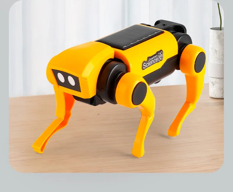 Solar Powered Robot Dog Kit – DIY STEM Science Experiment Toy for Kids, Educational Puppy Model, Christmas Gift