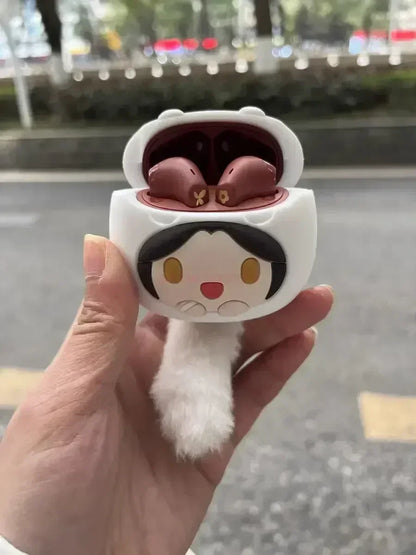Hua Cheng Xie Lian Fox Rabbit Bluetooth Headset Case – Tian Guan Ci Fu Cosplay Earphone Case, Official Toy Gift