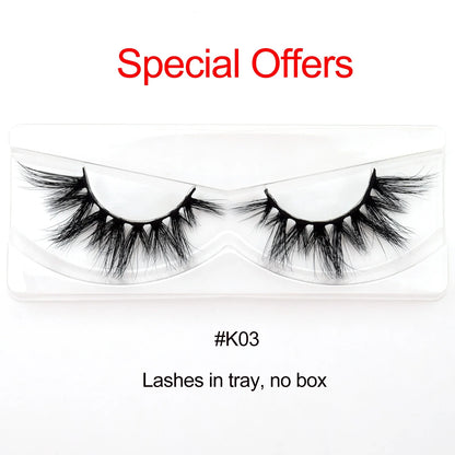 Visofree 3D Mink Eyelashes – 30/40/100 Pairs Handmade Full Strip Lashes with Tray, Cruelty-Free False Lashes for Makeup