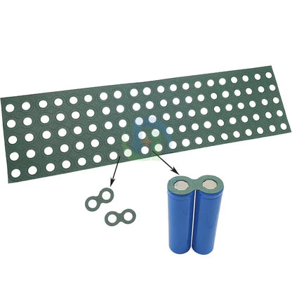 18650 Li-ion Battery Insulation Gaskets – Barley Paper Adhesive Pads for Lithium Cell Protection & Isolation