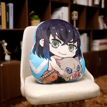 Demon Slayer Kimetsu no Yaiba Plush Cushion – Anime Dakimakura Pillow Tanjiro Nezuko Zenitsu Inosuke Kawaii Doll