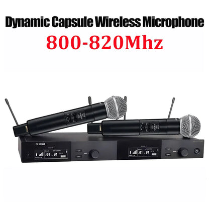SLXD Wireless Microphone System – 500/600/800MHz 4-Pin Headset with KSM8/Beta58, Professional Audio for Stage & Karaoke