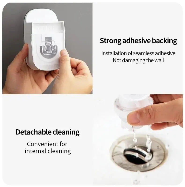 Automatic Toothpaste Dispenser & Toothbrush Holder – Wall-Mount Bathroom Accessories, Lazy Toothpaste Squeezer