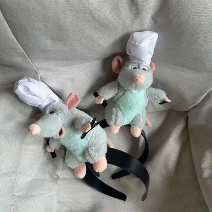 Disney Ratatouille Plush Hairband – Cartoon Headband for Girls’ Birthday & Creative Decor
