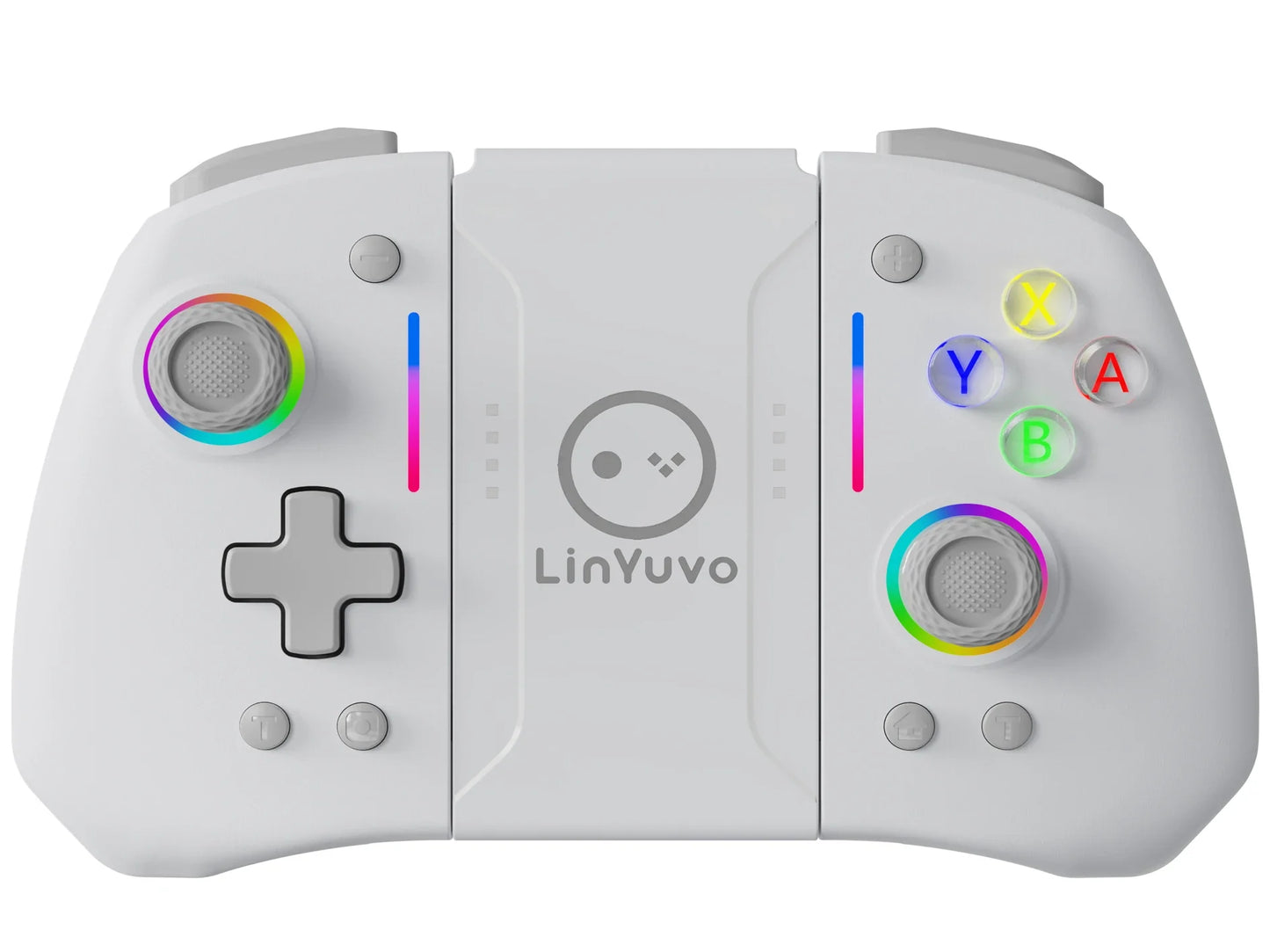 LinYuvo KS42 Meteor Light Wireless Joypad — RGB 8-Color Controller with Programmable Turbo & Vibration for Switch/Lite/OLED