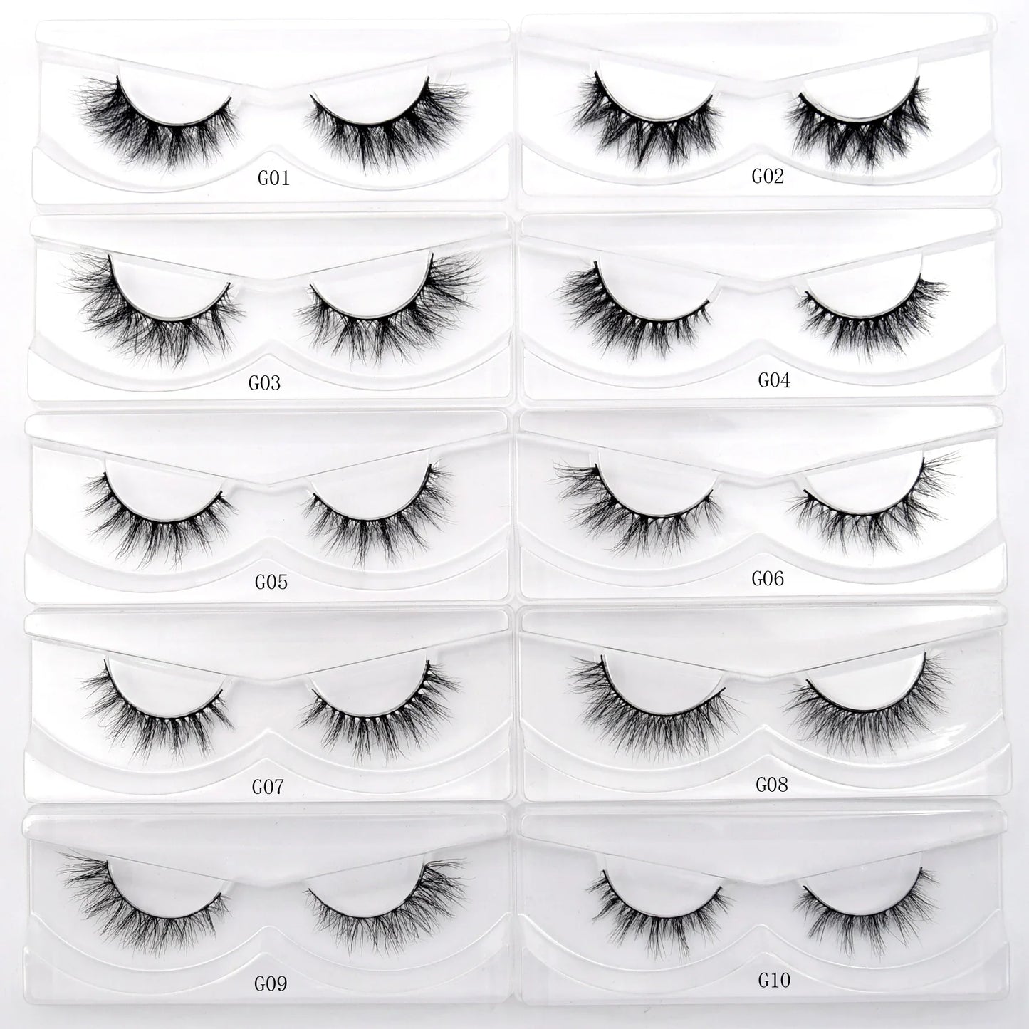 Visofree 3D Mink Eyelashes – 30/40/100 Pairs Handmade Full Strip Lashes with Tray, Cruelty-Free False Lashes for Makeup