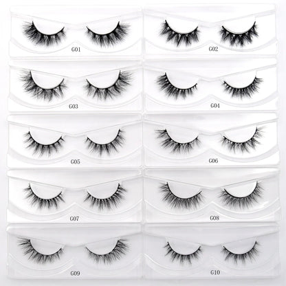 Visofree 3D Mink Eyelashes – 30/40/100 Pairs Handmade Full Strip Lashes with Tray, Cruelty-Free False Lashes for Makeup