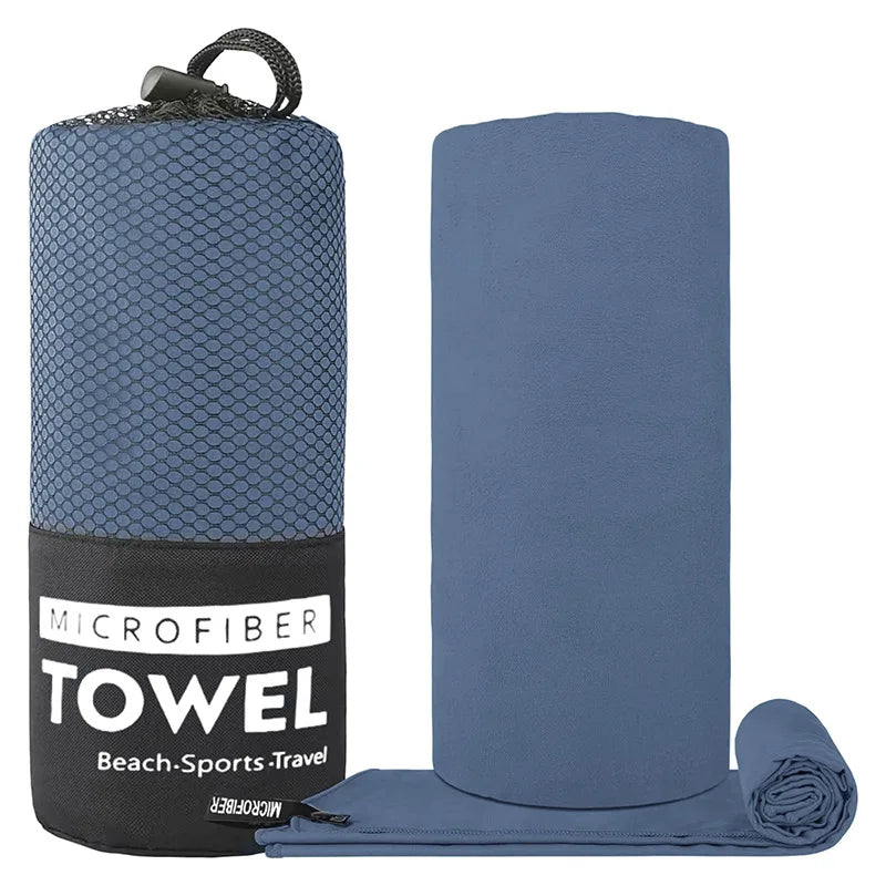 Quick Dry Microfiber Travel Towel – Ultra Absorbent, Super Soft & Compact Sports/Camping Towel for Outdoor Use (1pc)