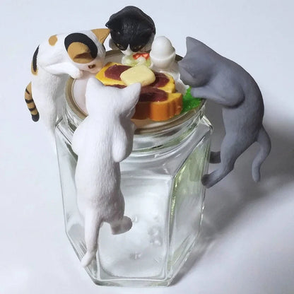 Goldfish Cat Blind Box Ornament - Cute Cat Figure Desktop Decor Toy Gift Collection