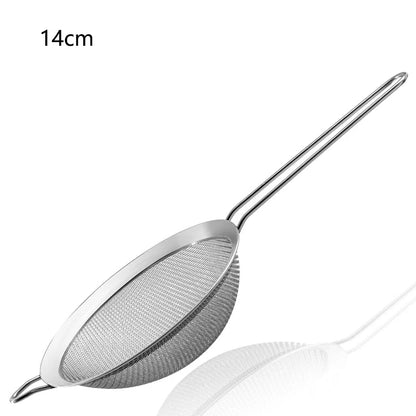 1/3/4pcs Stainless Steel Fine Mesh Strainer – Oil, Flour, and Pastry Sieve for Baking & Kitchen Use