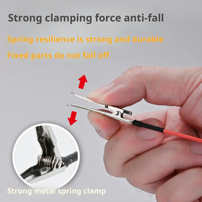 MSWZ MS130 Reverse Painting Clips – 10PCS Metal Spray Coloring Tool for Gundam Model Kits, DIY Craft Painting Accessories