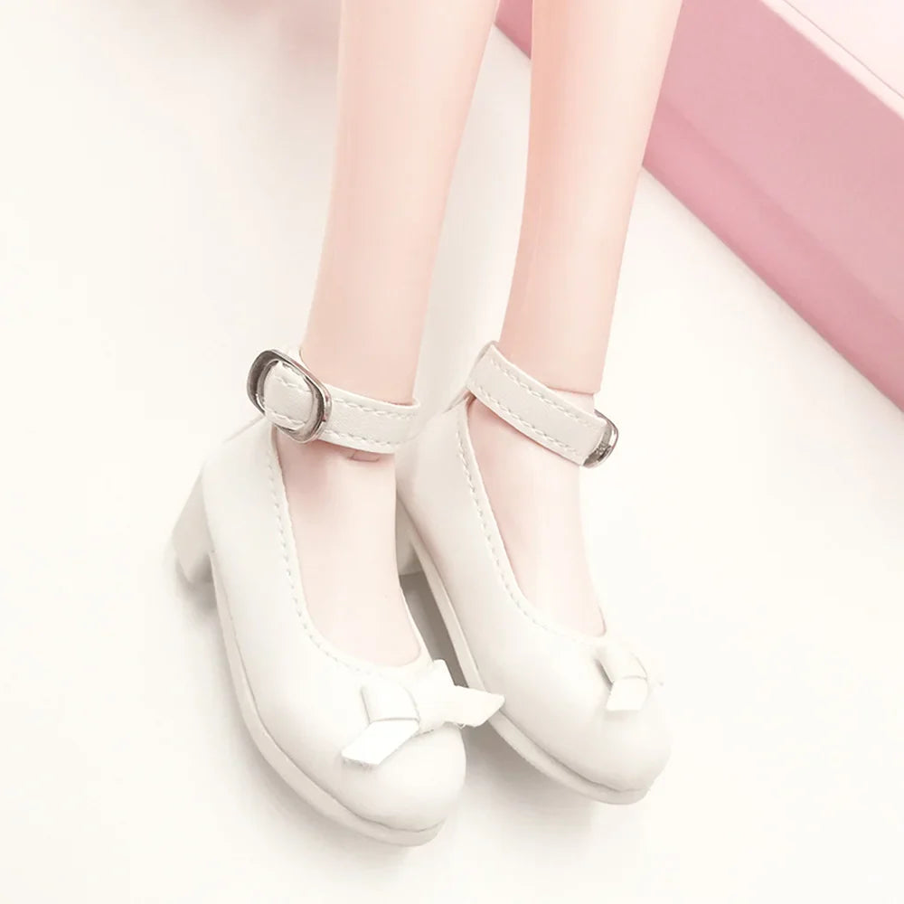 BJD Doll Accessories 60cm – 1/3 Scale 7.5cm High Heel Boots & Sandals for Girl Dolls, Dress-Up Playhouse Toy Shoes
