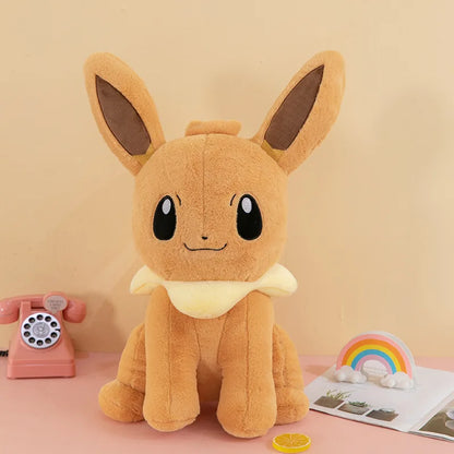 Pokemon Eevee Soft Hug Plush Doll – Vaporeon, Flareon, Jolteon Eeveelution Stuffed Toy Gift for Kids & Fans