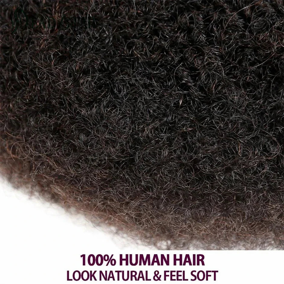 Brazilian Remy Afro Kinky Curly Human Hair for Braiding & Dreadlocks – 30g Natural Color Bulk Hair Extension (No Weft, 1 Bundle)