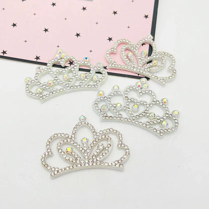 12pcs Padded Crown Rhinestone Patches – DIY Clothes, Crafts & Headwear Decor Accessories