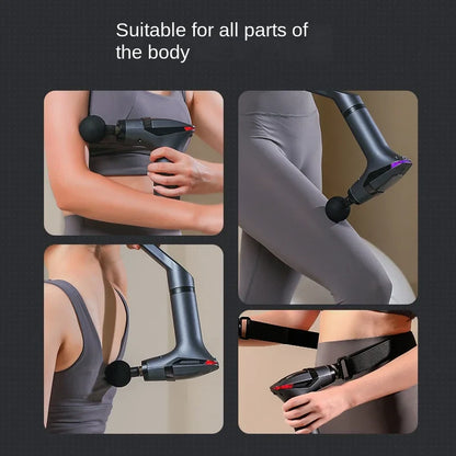Multifunctional Deep Tissue Massage Gun – Long-Handle Electric Percussion Muscle Relaxer