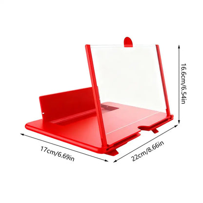 3D HD Phone Screen Magnifier – Tabletop Cell Phone Enlarger for Video Watching, Movie Night, Home & Travel