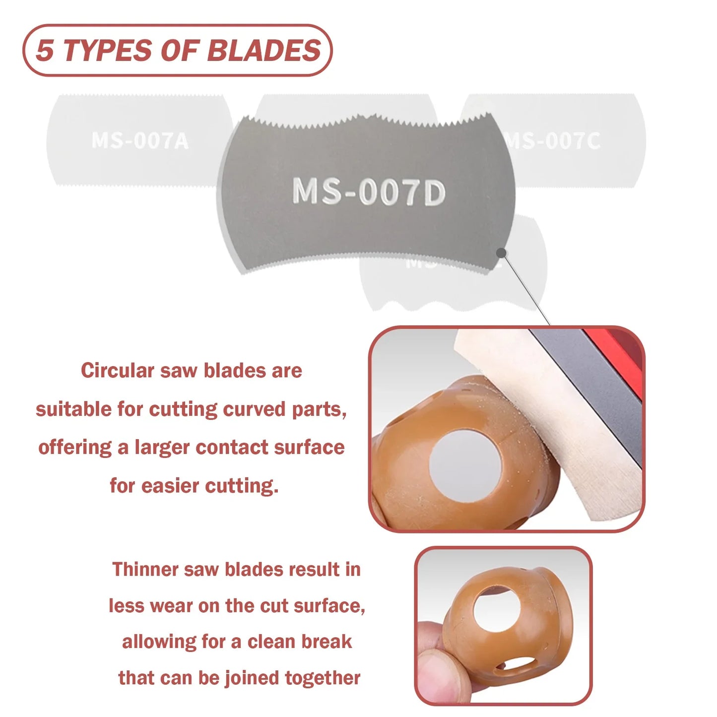 Joystar Mini Hand Saw Tool Kit – 5pcs Modelling Saw Blades for Craft & Hobby Projects