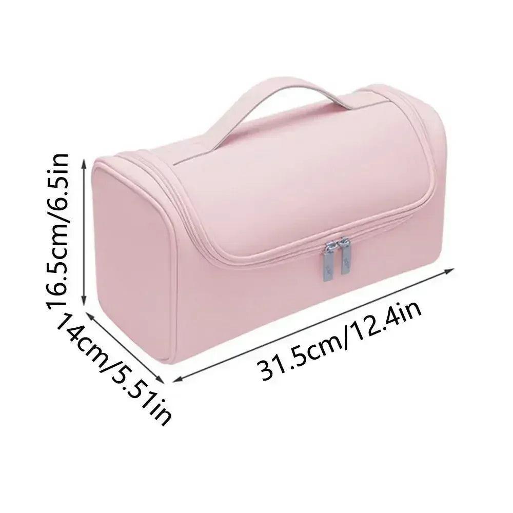 Portable Hair Dryer & Curling Iron Storage Bag – Waterproof, Large Capacity with Hideable Hanging Hook & Non-Slip Pouch