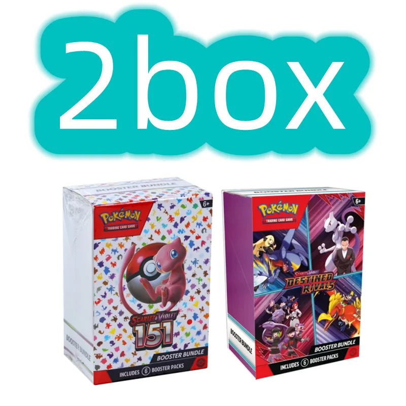 Pokemon V10 Booster Bundle - Destined Rivals, Prismatic Evolutions, Scarlet & Violet 151 English Trading Cards Gift Set