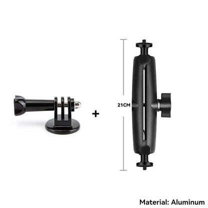 Selfie Stick Monopod Handlebar Mount – Compatible with Insta360 X4/X3/X2, GoPro 8-13 & DJI for Bicycle & Motorcycle