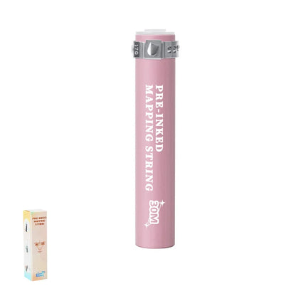 30m Pre-Inked Microblading Mapping String – White Eyebrow Marker Thread for Permanent Makeup & Tattoo Dyeing